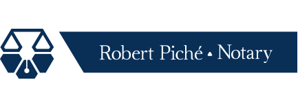 Robert Piché, Notary
